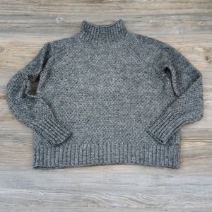Chunky Cozy Ribbed Knit Mock Neck Long Sleeve Sweater Top
